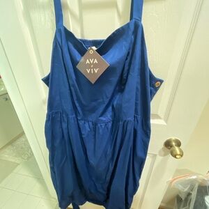Ava & Viv blue dress